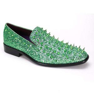 After Midnight Spike Stud High Fashion Slip On
